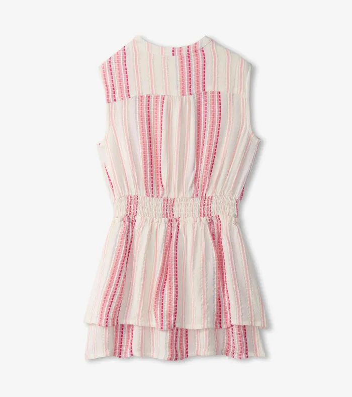 Hatley Girls Ribbon Stripe Smocked Waist Dress Girls Dresses