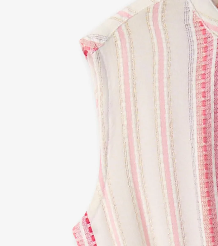 Hatley Girls Ribbon Stripe Smocked Waist Dress Girls Dresses
