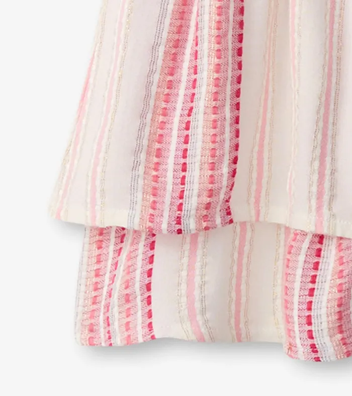 Hatley Girls Ribbon Stripe Smocked Waist Dress Girls Dresses