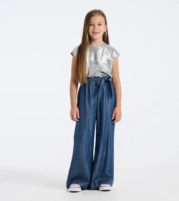 Hatley Girls Tencel Textured Paperbag Pants Girls Bottoms