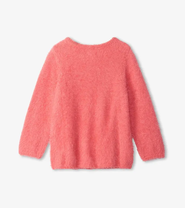 Hatley Magical Rainbow Shimmer Fuzzy Sweater Girls Sweaters