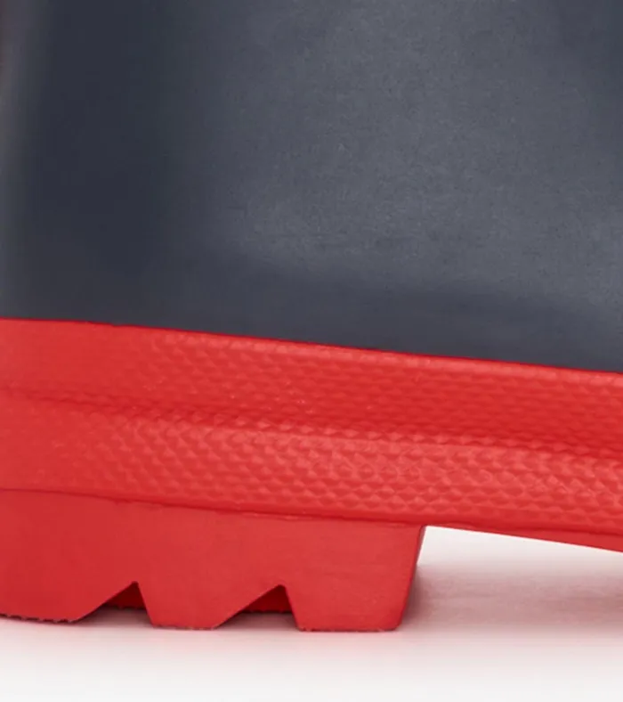 Hatley Navy and Red Matte Rain Boots GirlsBoysBaby and Toddler Rainwear