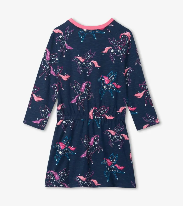 Hatley Pegasus Constellations Drop Waist Dress Girls Dresses