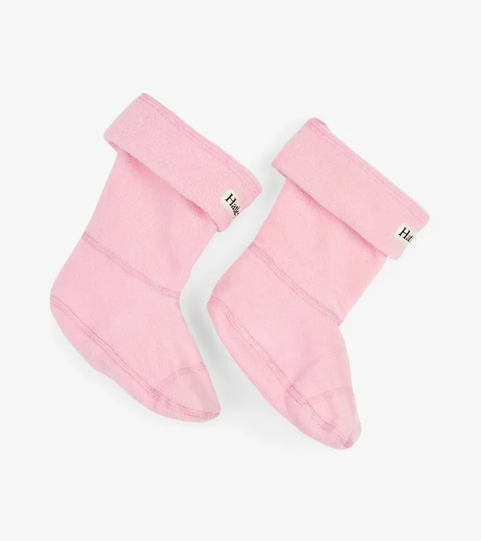 Hatley Pink Boot Liners Girls Rainwear
