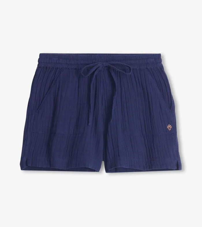Hatley Santorini Shorts 8211 Navy Gauze Women Bottoms