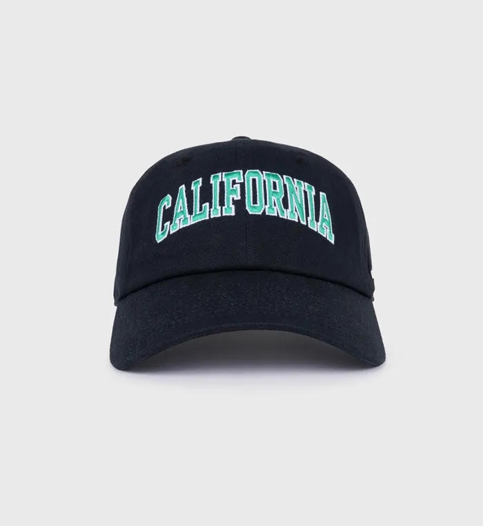 Hats Women Sporty and Rich California Hat 8211 Faded BlackSpring Green