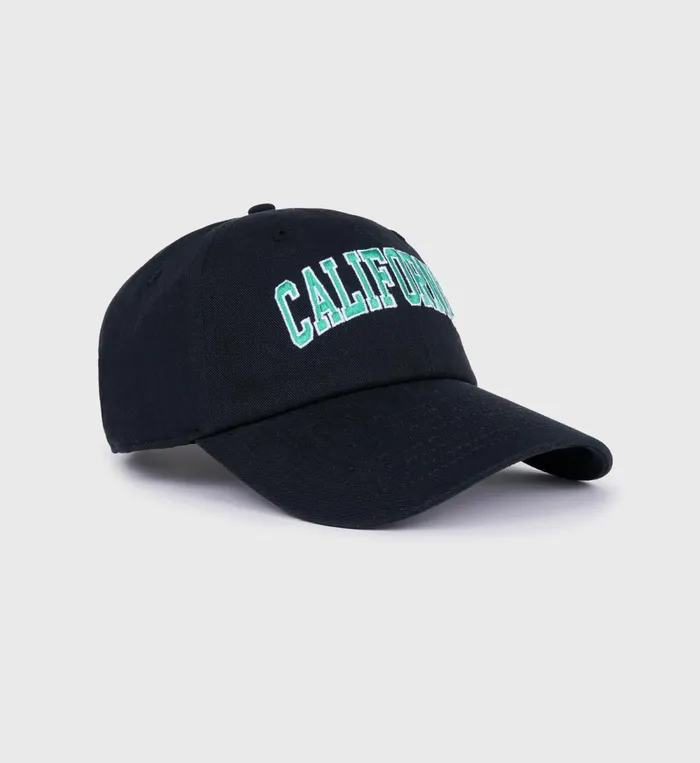 Hats Women Sporty and Rich California Hat 8211 Faded BlackSpring Green