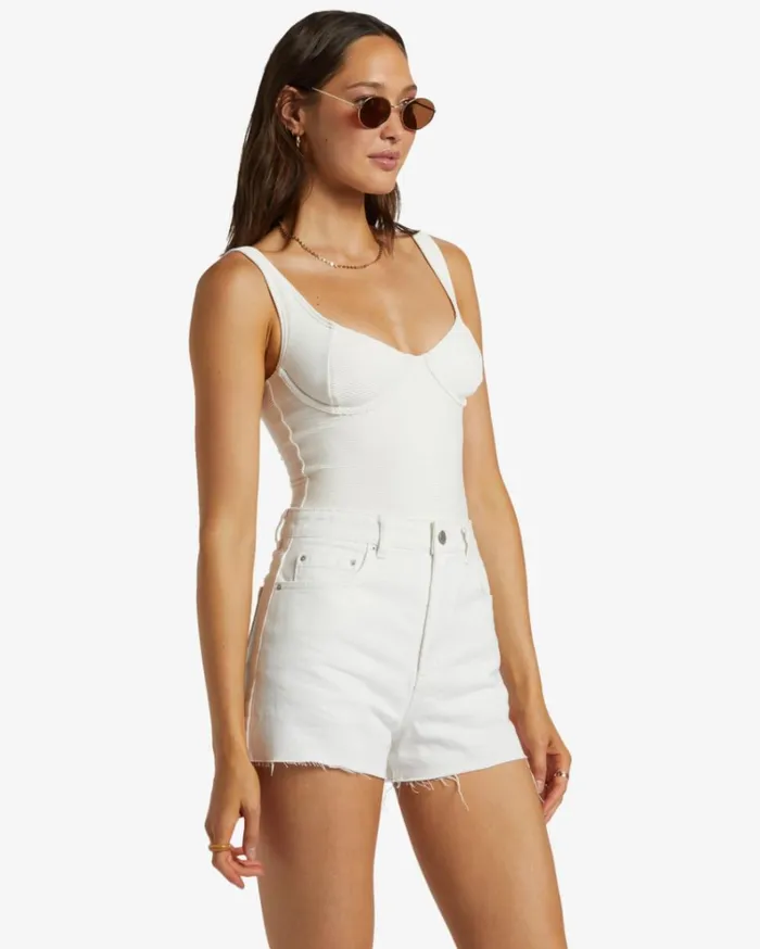 High Tides Short Denim Shorts Salt Crystal Women Billabong Shorts