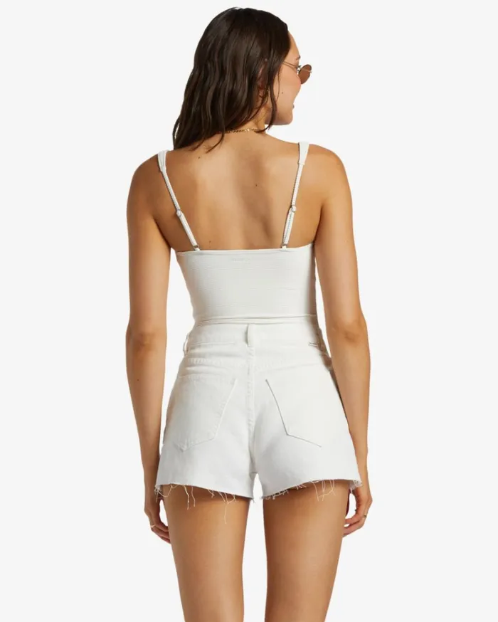 High Tides Short Denim Shorts Salt Crystal Women Billabong Shorts