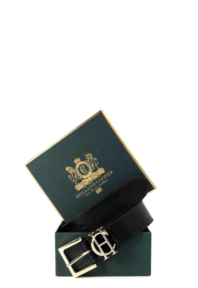 Holland Cooper Belts Women HC Classic Logo Belt Black