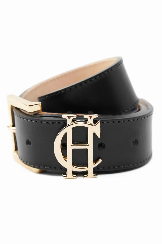 Holland Cooper Belts Women HC Classic Logo Belt Black Holland Cooper Belts Women HC Classic Logo Belt Black