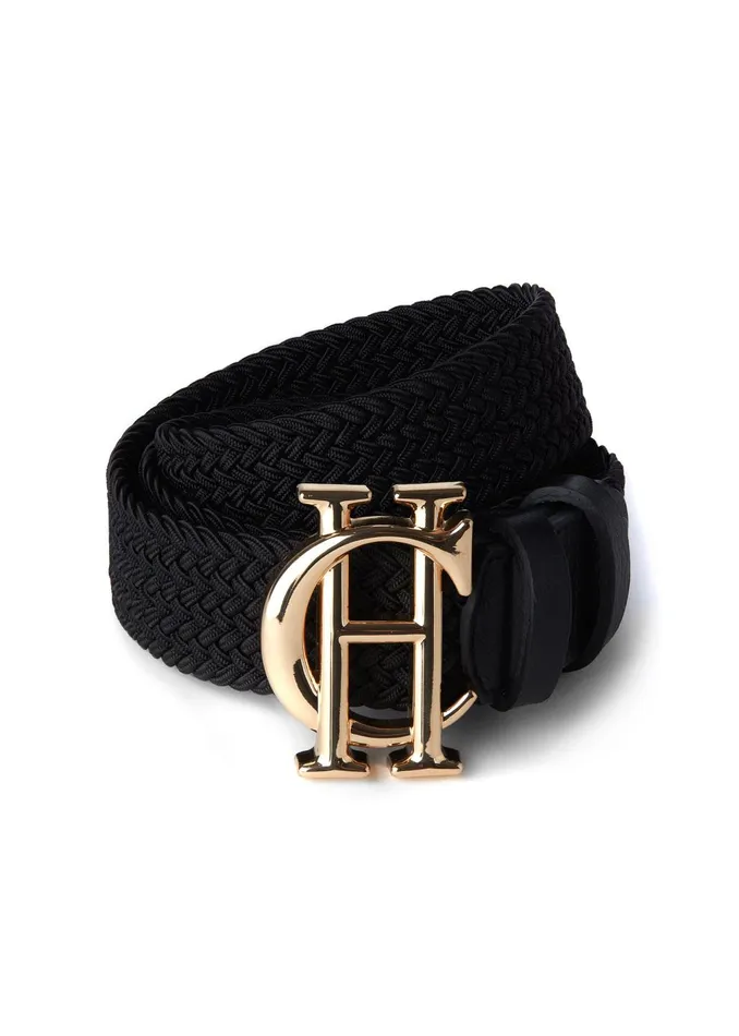 Holland Cooper Belts Women HC Heritage Belt Black Holland Cooper Belts Women HC Heritage Belt Black