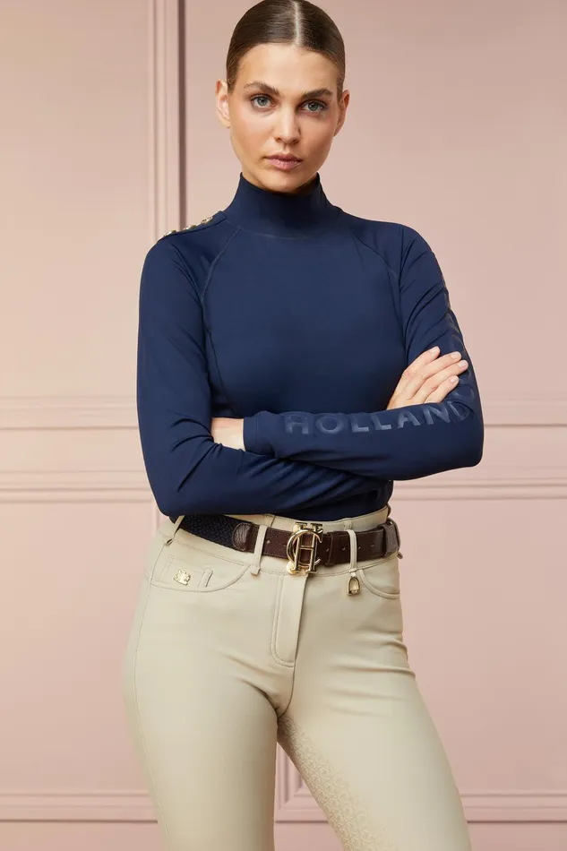 Holland Cooper Belts Women HC Heritage Belt Ink Navy Holland Cooper Belts Women HC Heritage Belt Ink Navy