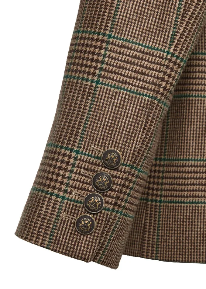 Holland Cooper Blazers Men The Single Breasted Blazer Clarence Check Forest Holland Cooper Blazers Men The Single Breasted Blazer Clarence Check Forest