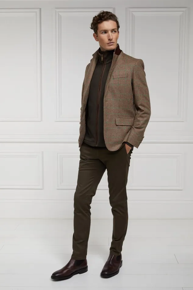 Holland Cooper Blazers Men The Single Breasted Blazer Clarence Check Forest Holland Cooper Blazers Men The Single Breasted Blazer Clarence Check Forest