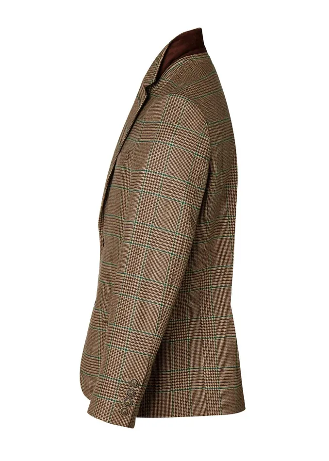 Holland Cooper Blazers Men The Single Breasted Blazer Clarence Check Forest Holland Cooper Blazers Men The Single Breasted Blazer Clarence Check Forest