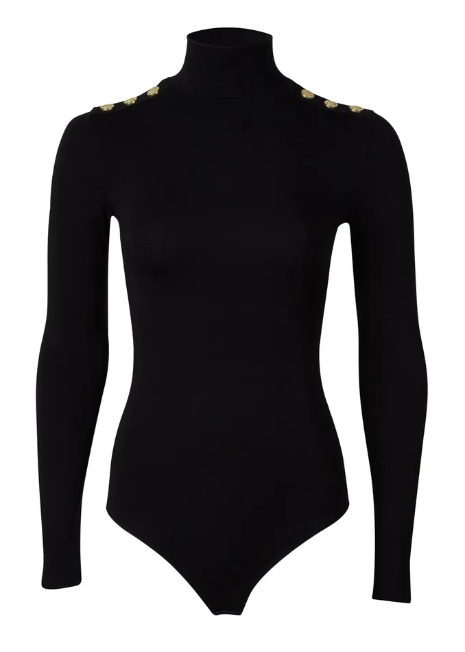 Holland Cooper Bodysuits Women Long Sleeve Bodysuit Black Holland Cooper Bodysuits Women Long Sleeve Bodysuit Black