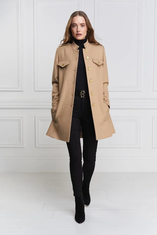Holland Cooper Capes Women Highbury Cape Coat Camel