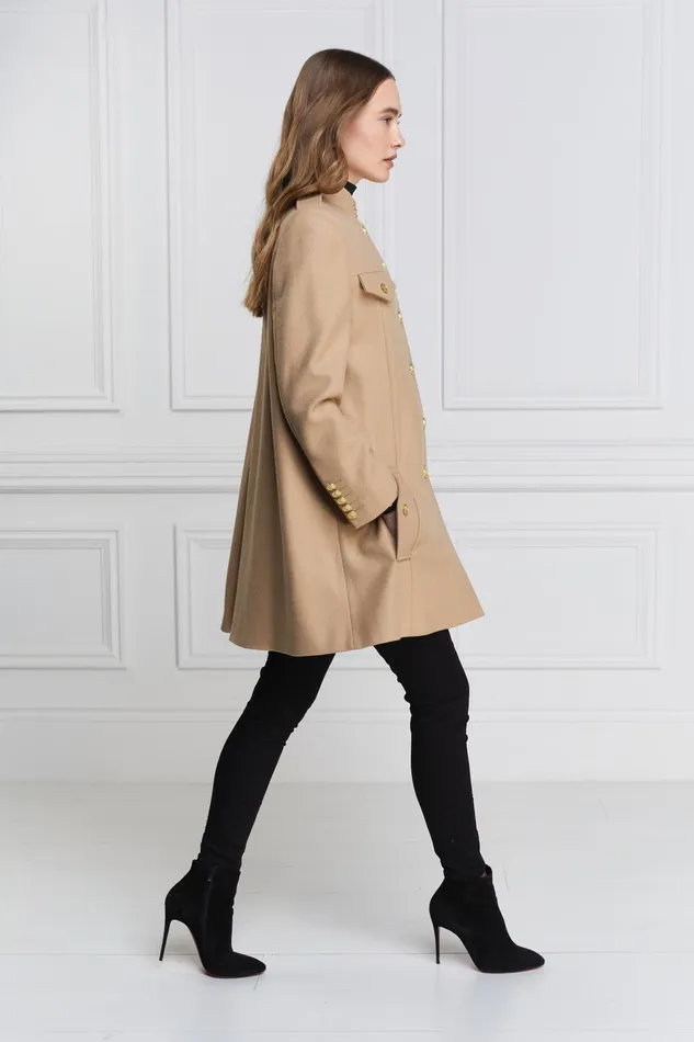 Holland Cooper Capes Women Highbury Cape Coat Camel