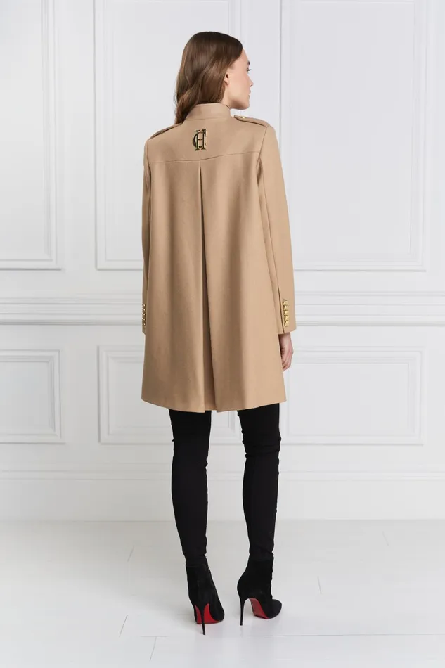 Holland Cooper Capes Women Highbury Cape Coat Camel