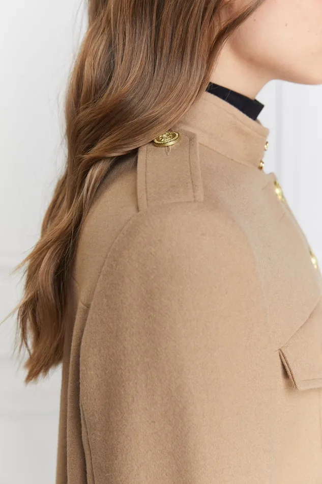 Holland Cooper Capes Women Highbury Cape Coat Camel