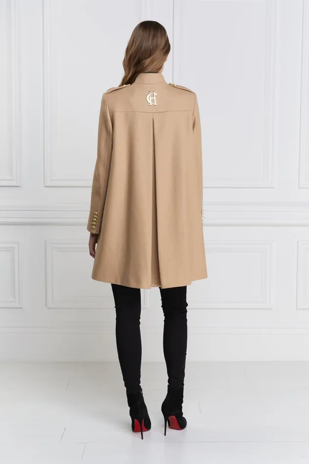 Holland Cooper Capes Women Highbury Cape Coat Camel