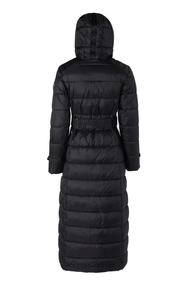 Holland Cooper Coats Women The Arosa Longline Coat Black Holland Cooper Coats Women The Arosa Longline Coat Black