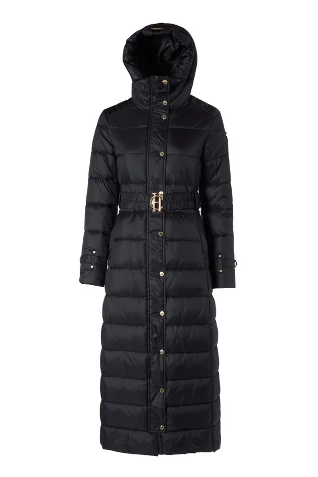 Holland Cooper Coats Women The Arosa Longline Coat Black Holland Cooper Coats Women The Arosa Longline Coat Black