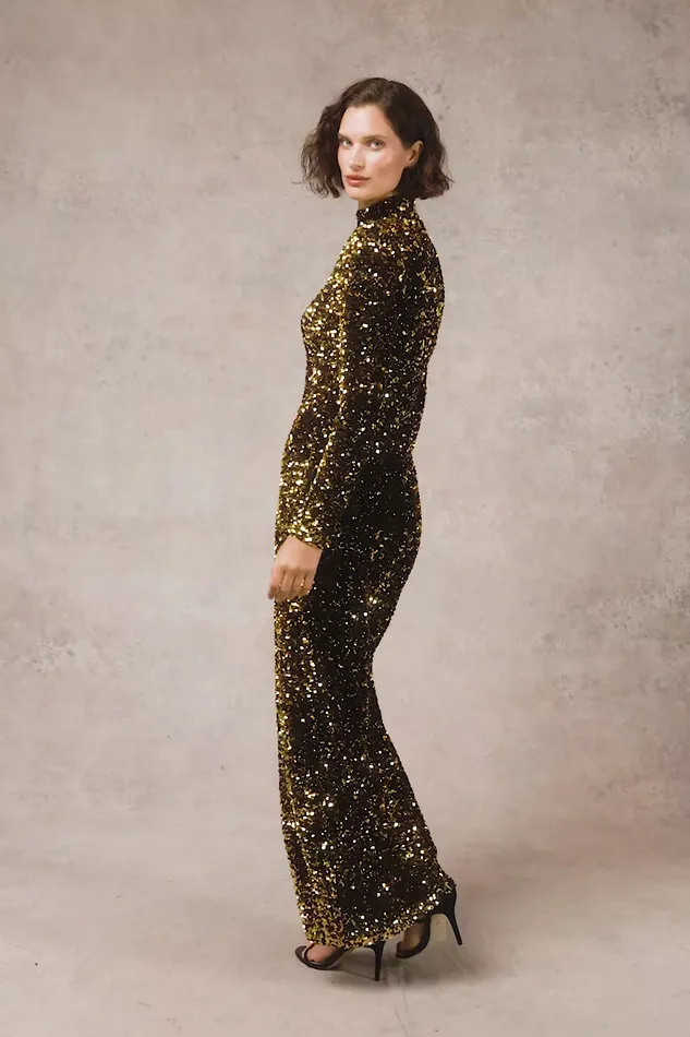 Holland Cooper Dresses Women Victoria Sequin Maxi Dress Holland Cooper Dresses Women Victoria Sequin Maxi Dress
