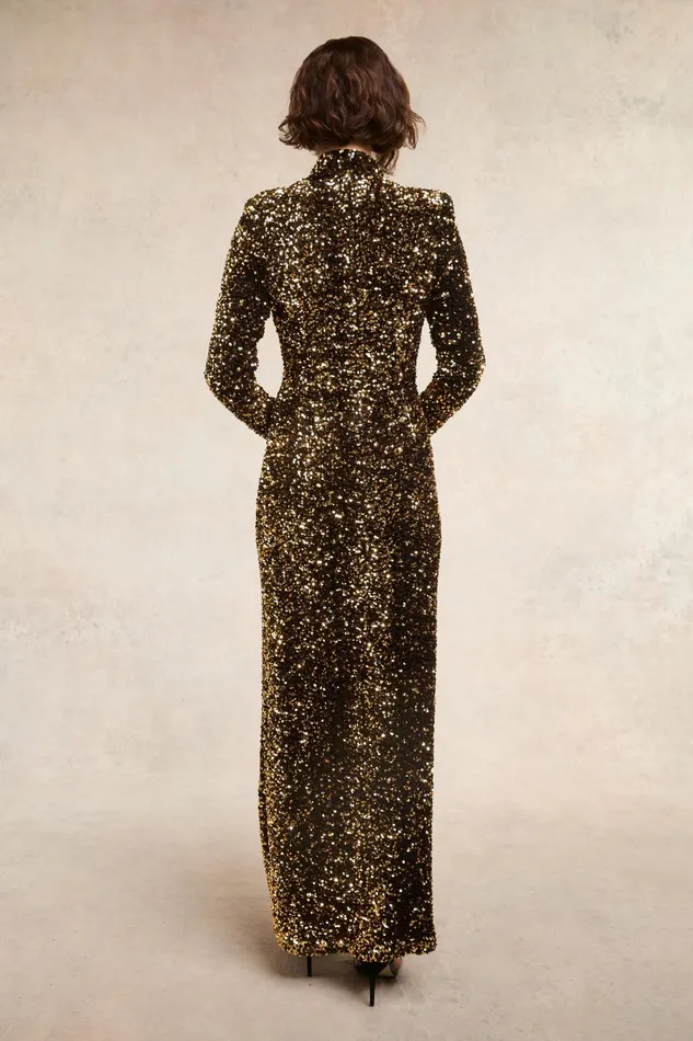 Holland Cooper Dresses Women Victoria Sequin Maxi Dress Holland Cooper Dresses Women Victoria Sequin Maxi Dress