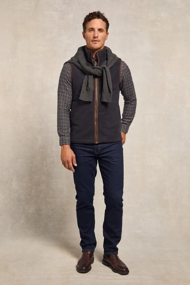 Holland Cooper Fleeces Men Country Fleece Gilet Ink Navy
