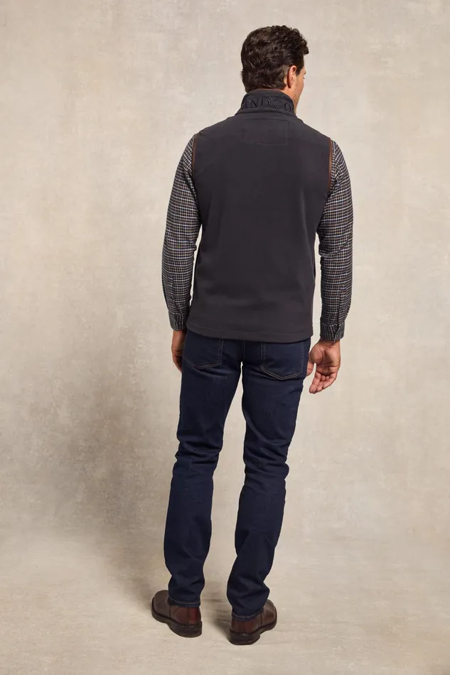 Holland Cooper Fleeces Men Country Fleece Gilet Ink Navy