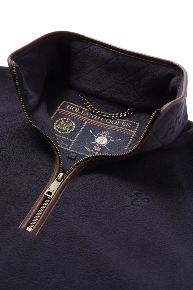 Holland Cooper Fleeces Men Country Fleece Quarter Zip Ink Navy Holland Cooper Fleeces Men Country Fleece Quarter Zip Ink Navy