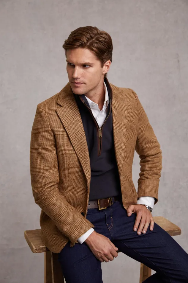 Holland Cooper Fleeces Men Country Fleece Quarter Zip Ink Navy Holland Cooper Fleeces Men Country Fleece Quarter Zip Ink Navy