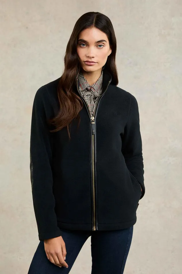 Holland Cooper Fleeces Women Country Fleece Jacket Black