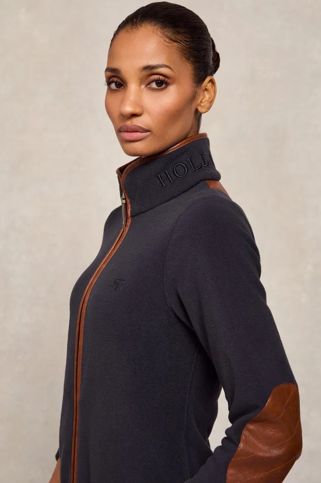Holland Cooper Fleeces Women Country Fleece Jacket Ink Navy