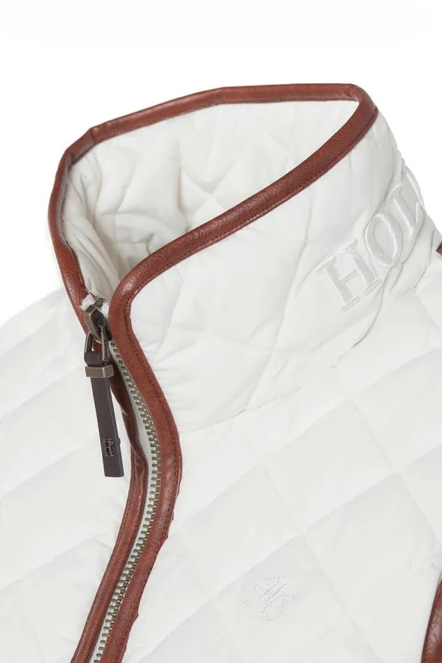 Holland Cooper Gilets Women Country Quilted Gilet Cream Holland Cooper Gilets Women Country Quilted Gilet Cream