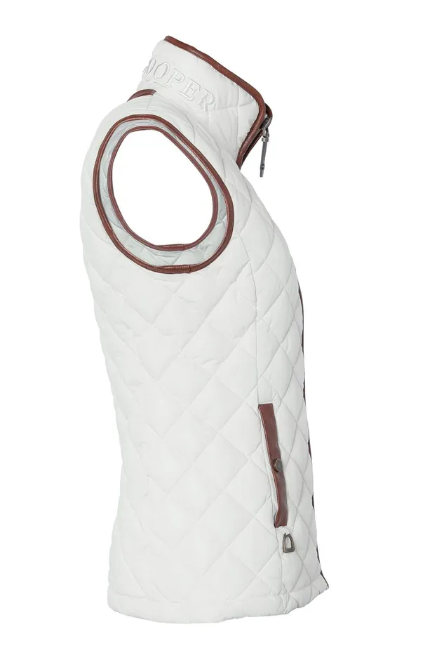 Holland Cooper Gilets Women Country Quilted Gilet Cream Holland Cooper Gilets Women Country Quilted Gilet Cream