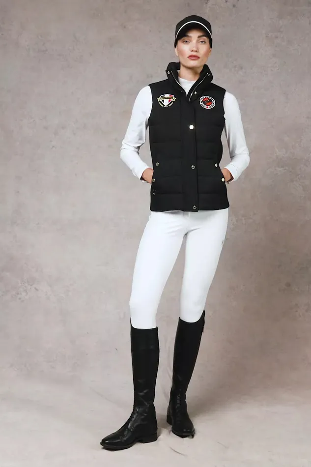 Holland Cooper Gilets Women Team HC Gilet Black Holland Cooper Gilets Women Team HC Gilet Black