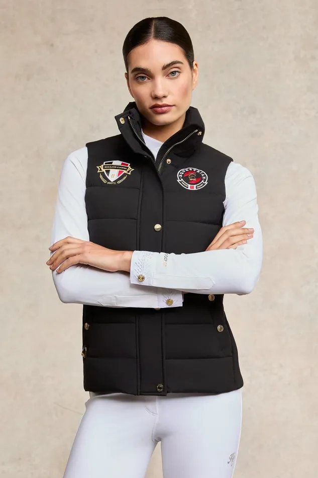 Holland Cooper Gilets Women Team HC Gilet Black Holland Cooper Gilets Women Team HC Gilet Black