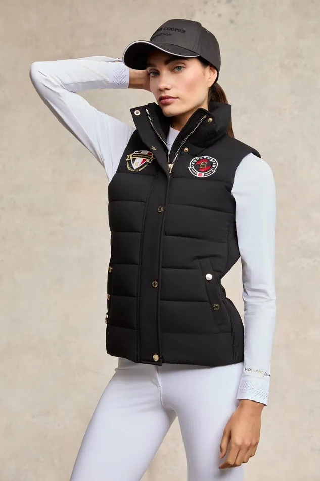 Holland Cooper Gilets Women Team HC Gilet Black Holland Cooper Gilets Women Team HC Gilet Black