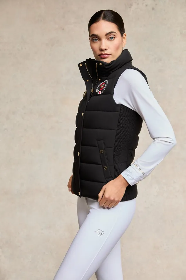 Holland Cooper Gilets Women Team HC Gilet Black Holland Cooper Gilets Women Team HC Gilet Black