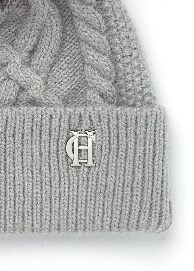 Holland Cooper Hats and Headbands Women Cortina Bobble Hat Soft Grey