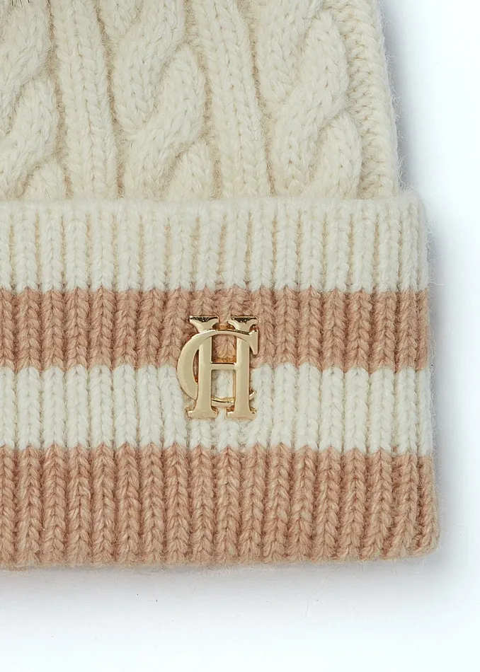Holland Cooper Hats and Headbands Women Zoe Bobble Hat Cream Holland Cooper Hats and Headbands Women Zoe Bobble Hat Cream