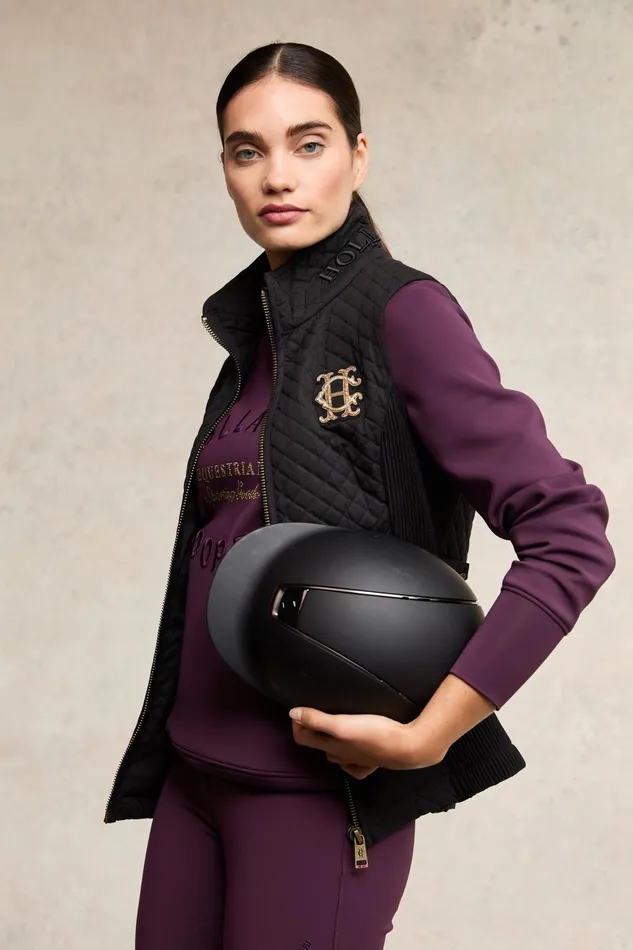 Holland Cooper Hoodies and Sweatshirts Women Crystal Crew Neck Sweat Aubergine Holland Cooper Hoodies and Sweatshirts Women Crystal Crew Neck Sweat Aubergine
