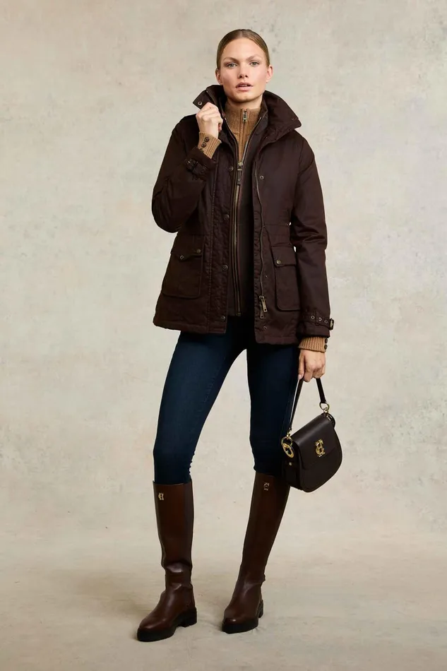 Holland Cooper Jackets Women Durham Wax Jacket Holland Cooper Jackets Women Durham Wax Jacket