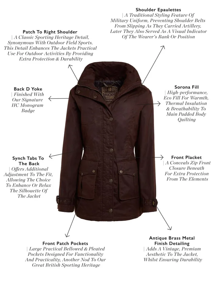 Holland Cooper Jackets Women Durham Wax Jacket Holland Cooper Jackets Women Durham Wax Jacket
