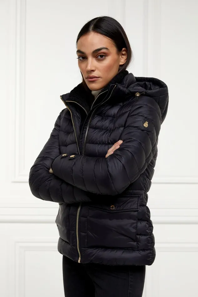 Holland Cooper Jackets Women Pearson Hybrid Jacket Black