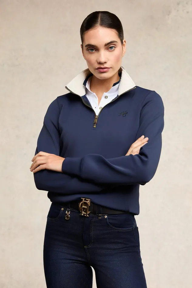 Holland Cooper Jackets Women Training Henley Ink Navy Holland Cooper Jackets Women Training Henley Ink Navy