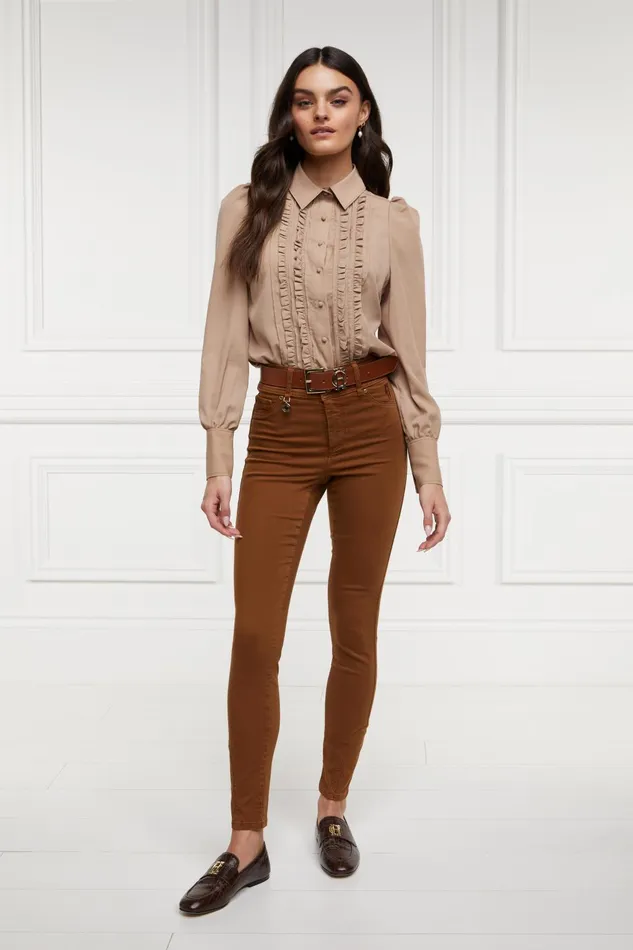 Holland Cooper Jeans Women Jodhpur Jean Dark Caramel